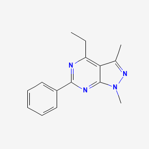 4-Ethyl-1,3-dimethyl-6-phenyl-1H-pyrazolo[3,4-d]pyrimidine