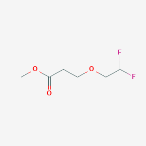 molecular formula C6H10F2O3 B1432092 Methyl 3-(2,2-difluoroethoxy)propanoate CAS No. 1555117-94-6