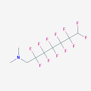 molecular formula C9H9F12N B14321007 N,N-Dimethyl-1H,1H,7H-perfluoroheptanamine CAS No. 104312-38-1