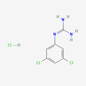 molecular formula C7H8Cl3N3 B1432118 N-(3,5-dichlorophenyl)guanidine hydrochloride CAS No. 76635-15-9