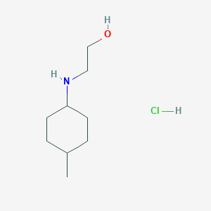 molecular formula C9H20ClNO B1432121 2-[(4-Methylcyclohexyl)amino]ethan-1-ol hydrochloride CAS No. 1803594-72-0