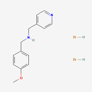 molecular formula C14H18Br2N2O B1432126 (4-Methoxybenzyl)(4-pyridinylmethyl)amine dihydrobromide CAS No. 1609407-66-0