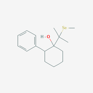 1-[2-(Methylselanyl)propan-2-yl]-2-phenylcyclohexan-1-ol