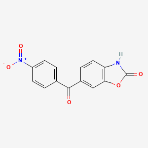 2(3H)-Benzoxazolone, 6-(4-nitrobenzoyl)-