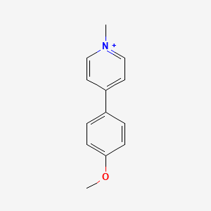 Pyridinium, 4-(4-methoxyphenyl)-1-methyl-