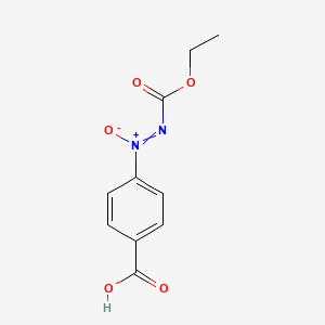 4-[(Ethoxycarbonyl)-NNO-azoxy]benzoic acid