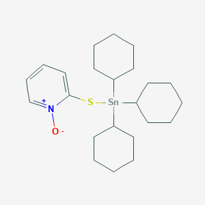 1-Oxo-2-[(tricyclohexylstannyl)sulfanyl]-1lambda~5~-pyridine