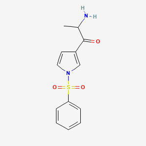 1H-Pyrrole, 3-(2-amino-1-oxopropyl)-1-(phenylsulfonyl)-