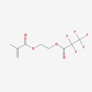 molecular formula C9H9F5O4 B1432146 2-[(Pentafluoropropanoyl)oxy]ethyl methacrylate CAS No. 938459-25-7