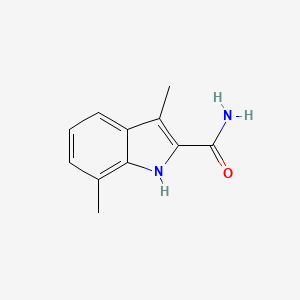 molecular formula C11H12N2O B1432153 3,7-dimethyl-1H-indole-2-carboxamide CAS No. 1446251-28-0