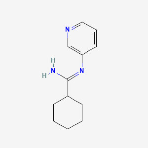 N'-(Pyridin-3-yl)cyclohexanecarboximidamide