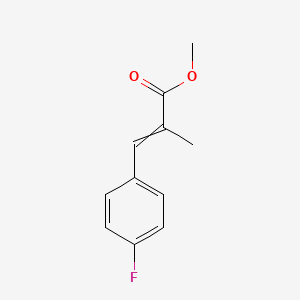 molecular formula C11H11FO2 B14321640 Methyl 3-(4-fluorophenyl)-2-methylprop-2-enoate CAS No. 103359-61-1