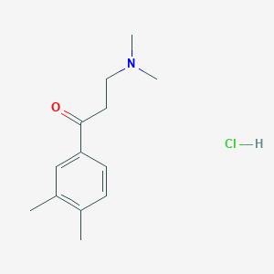 molecular formula C13H20ClNO B1432166 3-(Dimethylamino)-1-(3,4-dimethylphenyl)propan-1-one hydrochloride CAS No. 23935-14-0