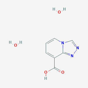 molecular formula C7H9N3O4 B1432172 [1,2,4]Triazolo[4,3-a]pyridine-8-carboxylic acid dihydrate CAS No. 1609404-05-8