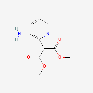 molecular formula C10H12N2O4 B1432174 1,3-Dimethyl 2-(3-aminopyridin-2-yl)propanedioate CAS No. 1373232-56-4