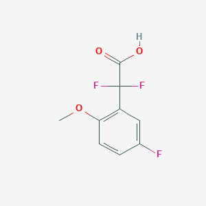 molecular formula C9H7F3O3 B1432178 2,2-二氟-2-(5-氟-2-甲氧基苯基)乙酸 CAS No. 1375473-08-7