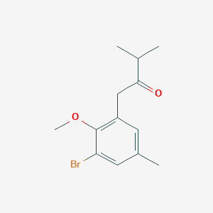 1-(3-Bromo-2-methoxy-5-methylphenyl)-3-methylbutan-2-one