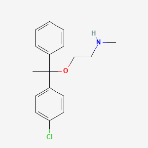 2-[1-(4-Chlorophenyl)-1-phenylethoxy]-N-methylethan-1-amine