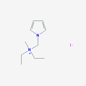 N-Ethyl-N-methyl-N-[(1H-pyrrol-1-yl)methyl]ethanaminium iodide