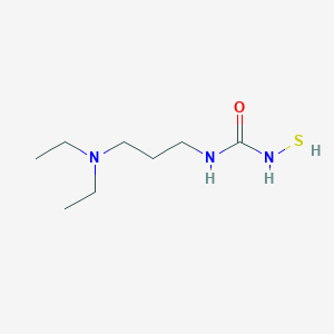 molecular formula C8H19N3OS B14321869 N-[3-(Diethylamino)propyl]-N'-sulfanylurea CAS No. 104749-11-3