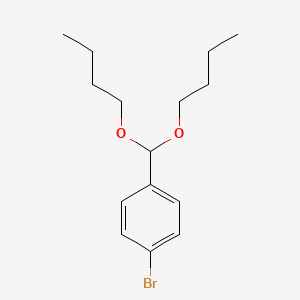 molecular formula C15H23BrO2 B14321876 1-Bromo-4-(dibutoxymethyl)benzene CAS No. 103517-17-5