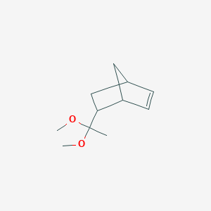 molecular formula C11H18O2 B14322035 5-(1,1-Dimethoxyethyl)bicyclo[2.2.1]hept-2-ene CAS No. 103523-18-8