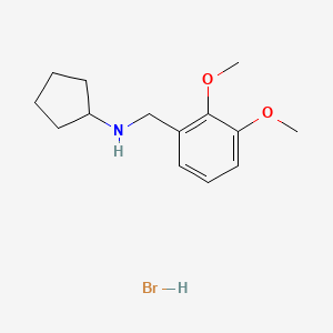 B1432209 N-(2,3-Dimethoxybenzyl)cyclopentanamine hydrobromide CAS No. 1609406-42-9