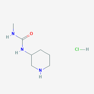 B1432213 3-Methyl-1-(piperidin-3-yl)urea hydrochloride CAS No. 2097935-45-8