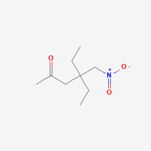 molecular formula C9H17NO3 B14322191 4-Ethyl-4-(nitromethyl)hexan-2-one CAS No. 111904-09-7