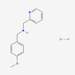 molecular formula C14H17BrN2O B1432220 (4-Methoxybenzyl)(2-pyridinylmethyl)amine hydrobromide CAS No. 1609400-07-8