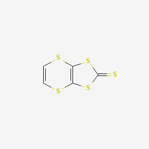 molecular formula C5H2S5 B14322357 1,3-Dithiolo[4,5-b][1,4]dithiin-2-thione CAS No. 109538-80-9