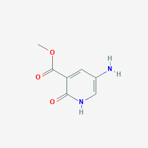 molecular formula C7H8N2O3 B1432236 5-氨基-2-羟基吡啶-3-甲酸甲酯 CAS No. 89694-08-6
