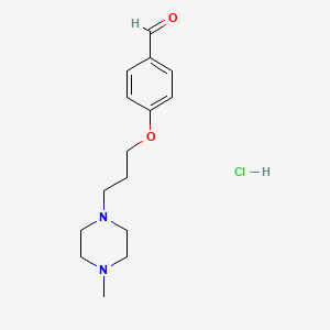 B1432237 4-[3-(4-Methyl-1-piperazinyl)propoxy]benzaldehyde hydrochloride CAS No. 1609406-81-6