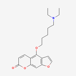 4-{[5-(Diethylamino)pentyl]oxy}-7H-furo[3,2-g][1]benzopyran-7-one