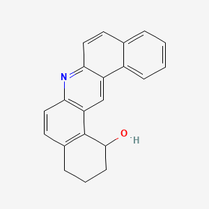 molecular formula C21H17NO B14322449 1,2,3,4-Tetrahydrodibenzo[a,j]acridin-1-ol CAS No. 106589-47-3