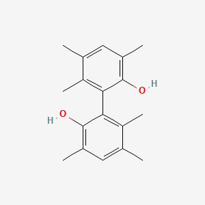 molecular formula C18H22O2 B14322463 [1,1'-Biphenyl]-2,2'-diol, 3,3',5,5',6,6'-hexamethyl- CAS No. 110932-47-3