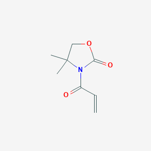 molecular formula C8H11NO3 B14322492 2-Oxazolidinone, 4,4-dimethyl-3-(1-oxo-2-propenyl)- CAS No. 111838-81-4