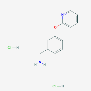 B1432251 1-[3-(Pyridin-2-yloxy)phenyl]methanamine dihydrochloride CAS No. 1864061-81-3