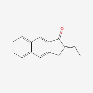 molecular formula C15H12O B14322596 2-Ethylidene-2,3-dihydro-1H-cyclopenta[b]naphthalen-1-one CAS No. 112054-29-2