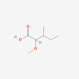 molecular formula C7H14O3 B1432280 2-Methoxy-3-methylpentanoic acid CAS No. 1546711-94-7