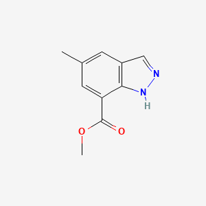 molecular formula C10H10N2O2 B1432281 5-甲基-1H-吲唑-7-甲酸甲酯 CAS No. 1360945-87-4