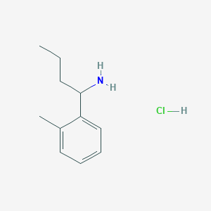 molecular formula C11H18ClN B1432283 1-(o-Tolyl)butan-1-amine hydrochloride CAS No. 1129269-45-9