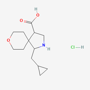 2-Cyclopropylmethyl-8-oxa-2-aza-spiro[4.5]decane-4-carboxylic acid hydrochloride