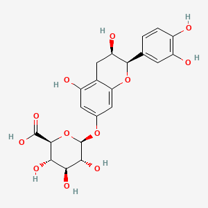 molecular formula C21H22O12 B1432299 表儿茶素-7-葡萄糖醛酸苷 CAS No. 389136-63-4