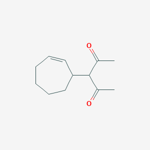 3-(Cyclohept-2-en-1-yl)pentane-2,4-dione