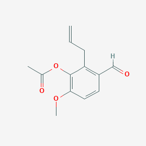 3-Formyl-6-methoxy-2-(prop-2-en-1-yl)phenyl acetate