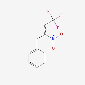 molecular formula C10H8F3NO2 B1432313 (4,4,4-三氟-2-硝基丁-2-烯基)苯 CAS No. 1344842-98-3
