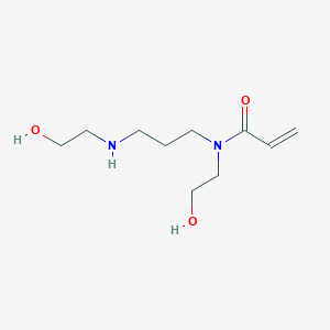 molecular formula C10H20N2O3 B143233 N,N'-Bis(2-hydroxyethyl)-N'-acryloyl-1,3-diaminopropane CAS No. 131087-49-5