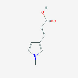 B1432330 3-(1-Methylpyrrol-3-yl)prop-2-enoic acid CAS No. 1369471-70-4