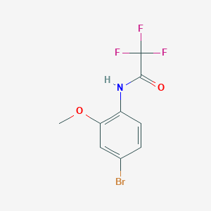 molecular formula C9H7BrF3NO2 B1432338 N-(4-bromo-2-methoxyphenyl)-2,2,2-trifluoroacetamide CAS No. 870838-52-1